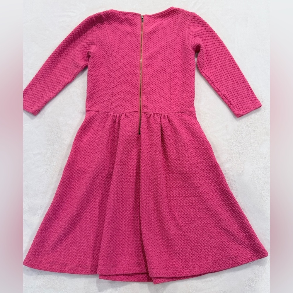 Matilda Jane Pink Textured Long Sleeve Dress XS Girls - Picture 10 of 10